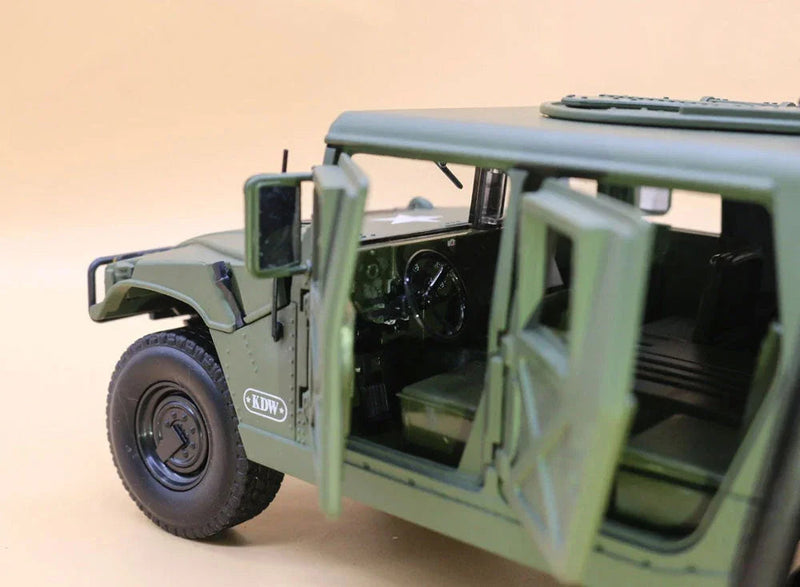 Humvee Militar KDW – Miniatura 1:18 de Alta Precisão