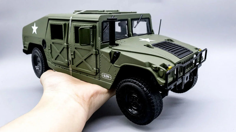 Humvee Militar KDW – Miniatura 1:18 de Alta Precisão